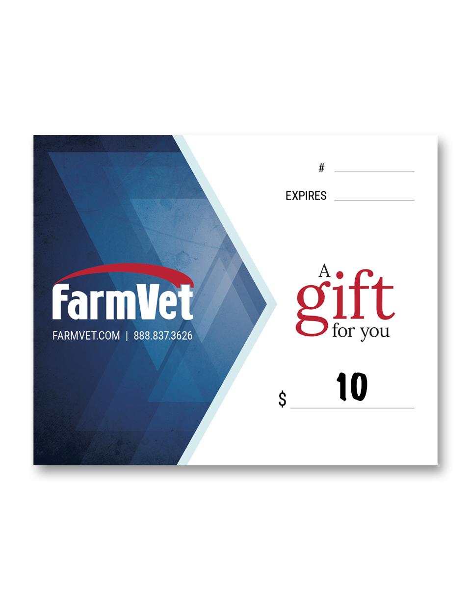 $10 FarmVet Gift Certificate