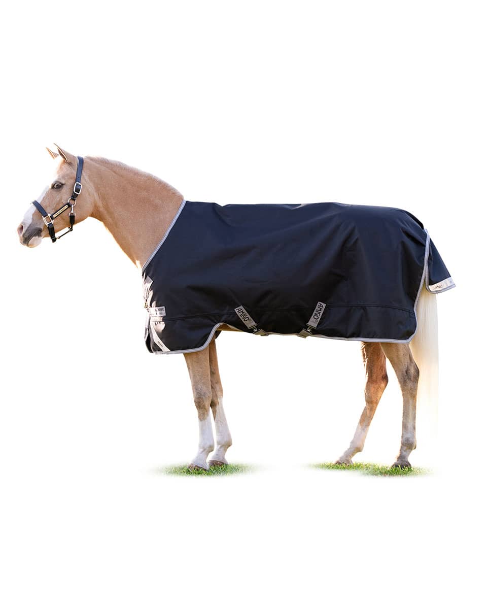 Horseware Ireland Amigo 1200D Turnout 0g Lite - black/titanium grey & silver