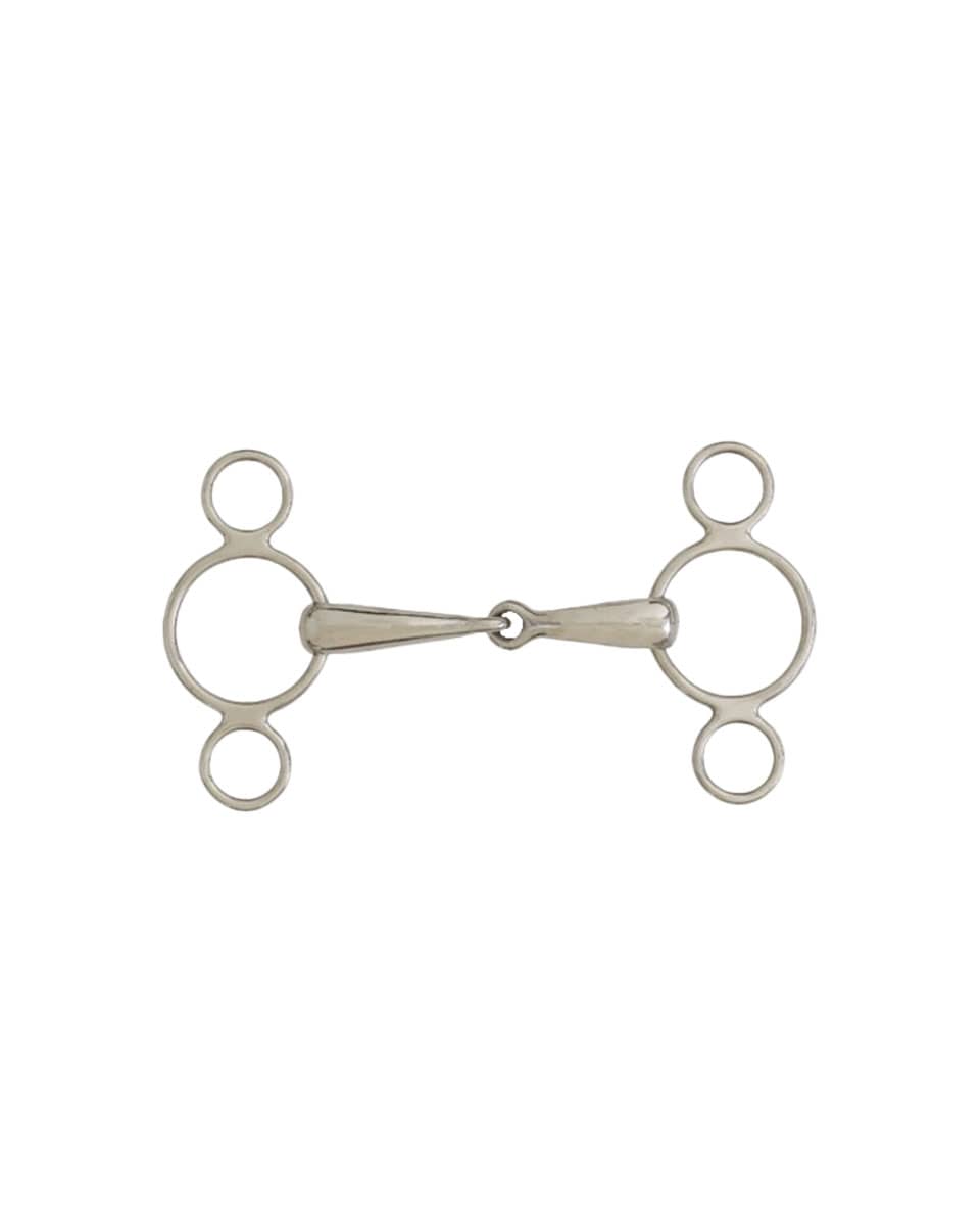 Centaur Stainless Steel 2-Ring Elevator Gag Bit