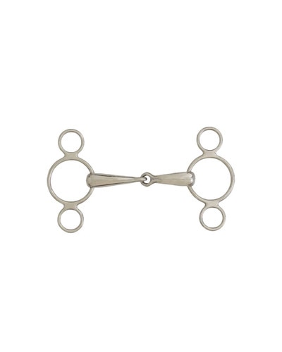 Centaur Stainless Steel 2-Ring Elevator Gag Bit