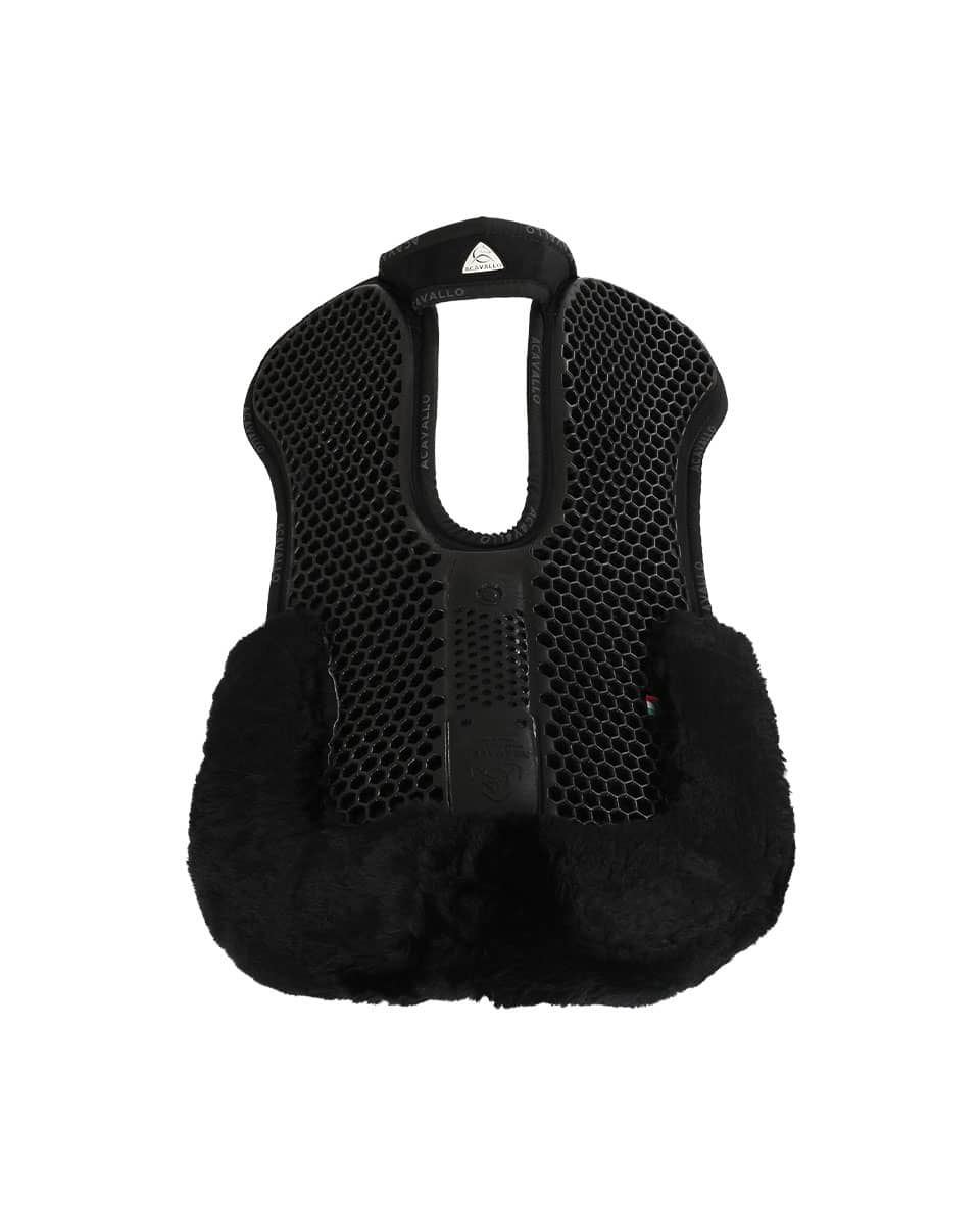Acavallo Withers Free Hexagonal Gel Pad with Memory Foam & Back Sheepskin Edge