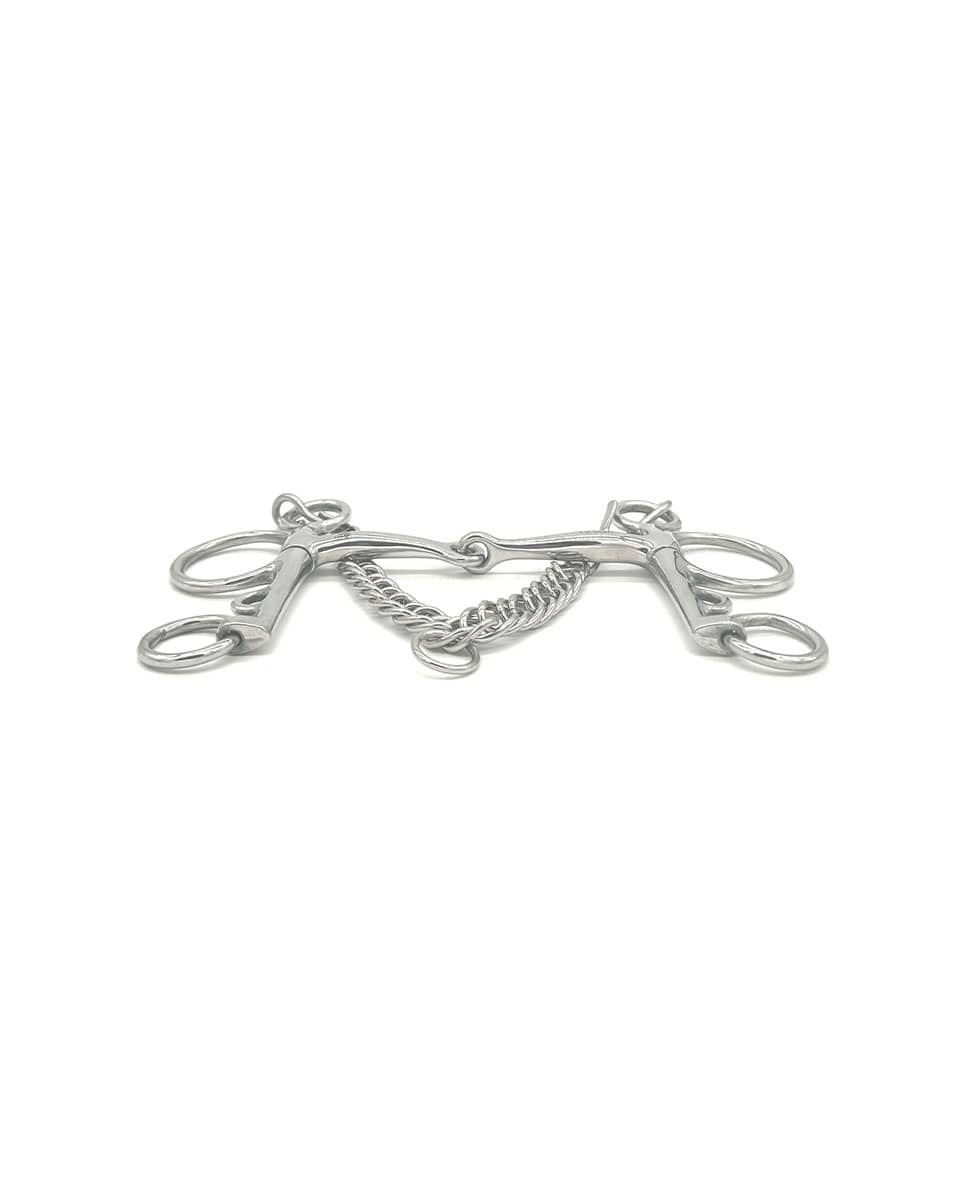 Jake Adams Equestrian Single Joint Stainless Steel Pelham Bit
