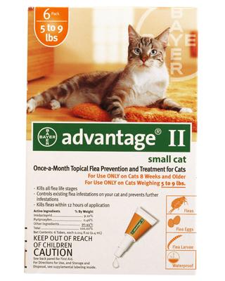 Bayer advantage ii flea prevention for cats sale