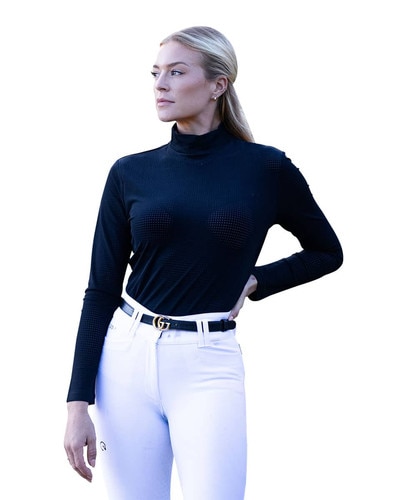 Equisite Alesia Jet Black Riding Shirt