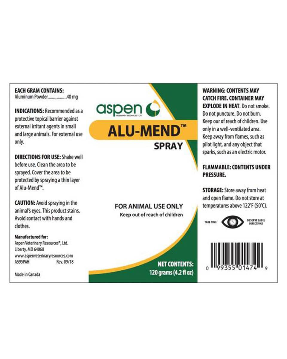 Alu-Mend spray for wounds