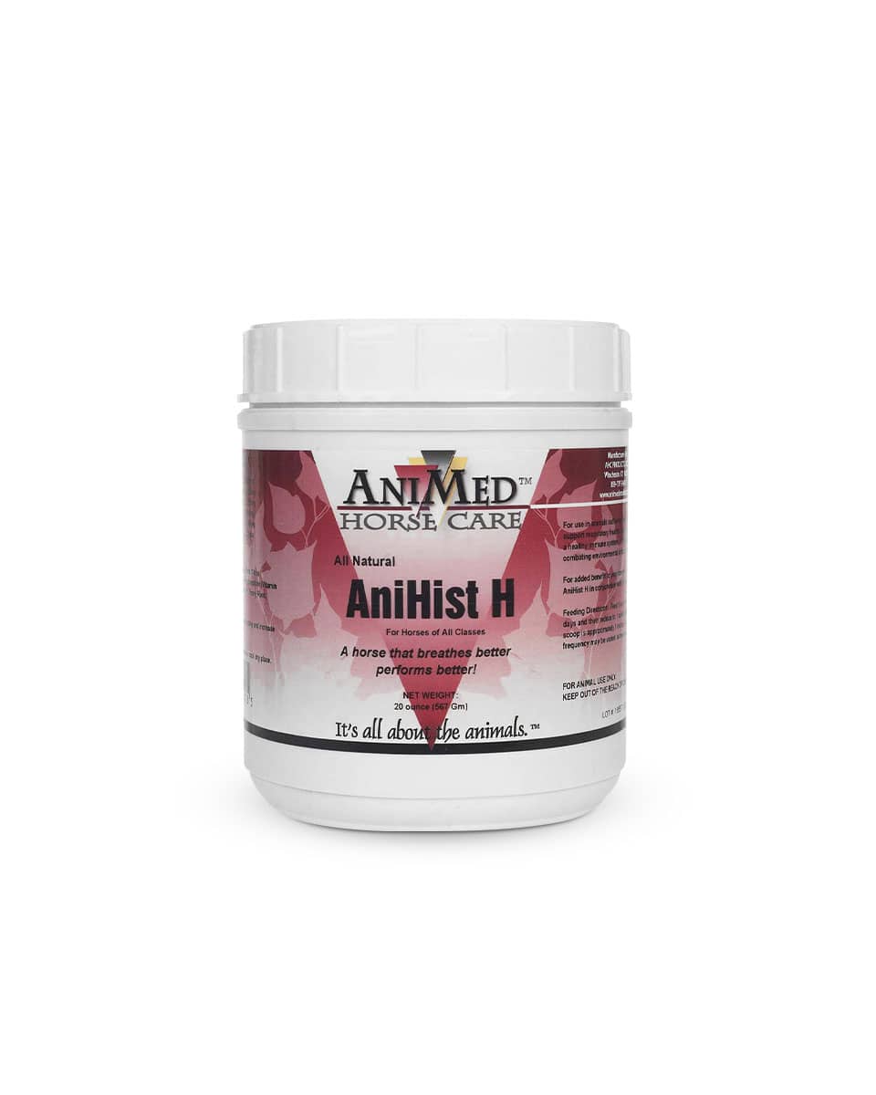AniMed AniHist H Powder - respiratory health and antihistamine supplement for horses
