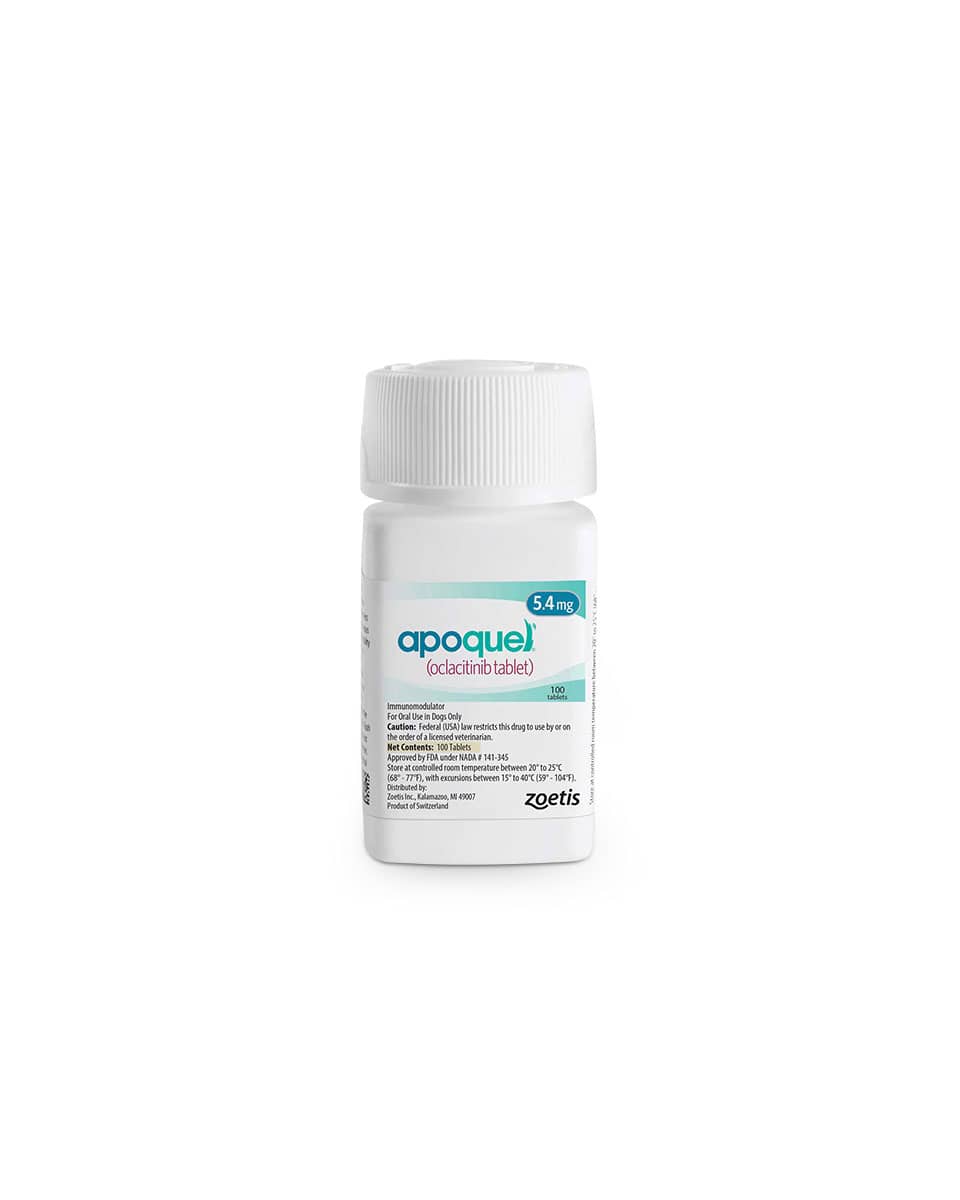 Apoquel (Oclacitinib) 100 Tablets - 5.4mg - for dog allergies