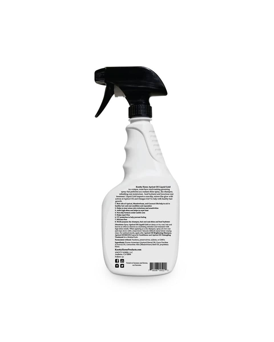 Knotty Horse Apricot Oil Liquid Gold Shine Spray