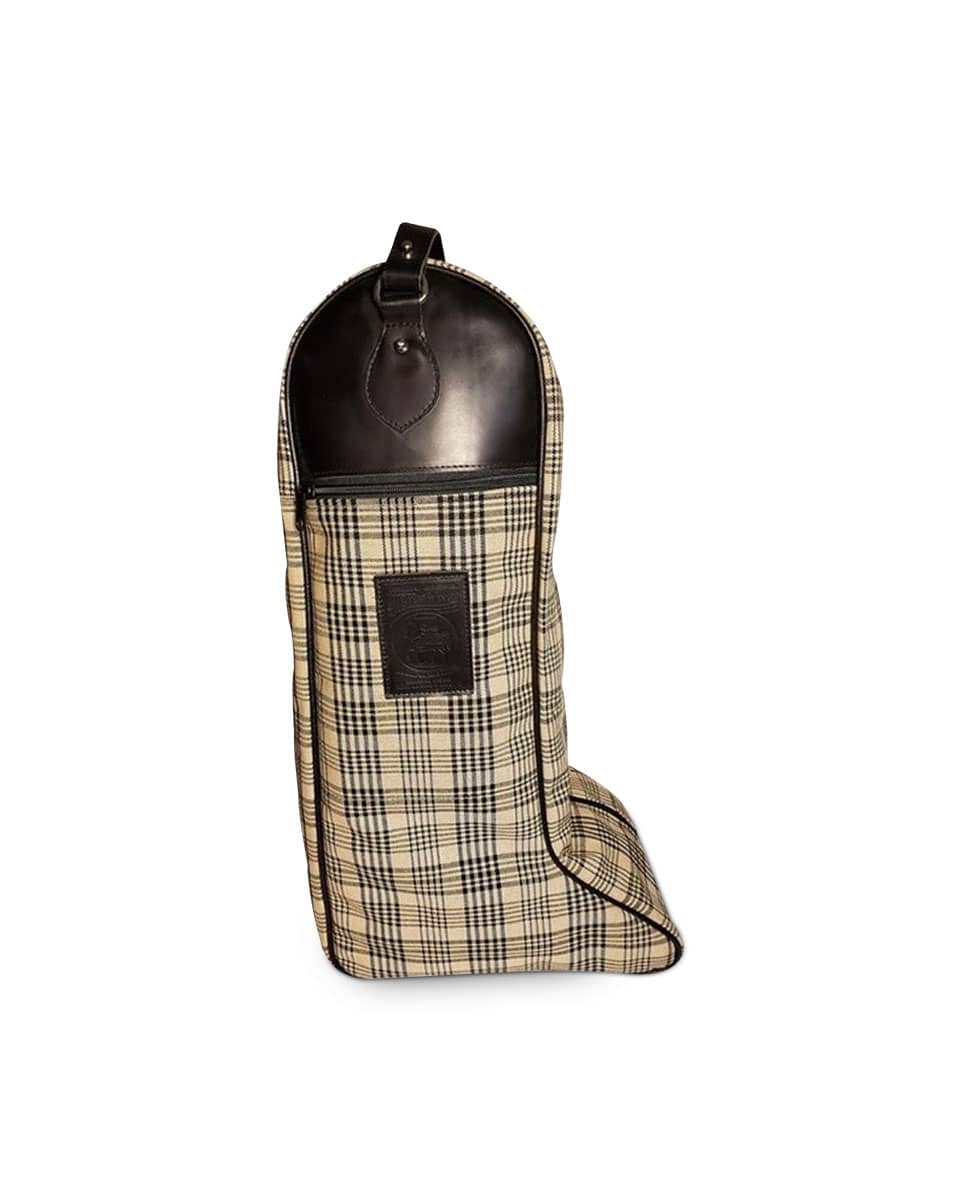 Baker Plaid Riding Boot Bag