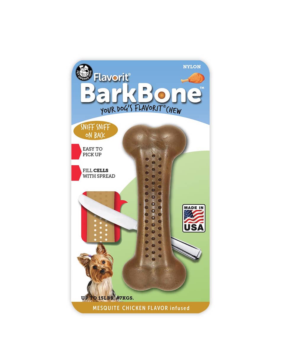 bark bone chew toy