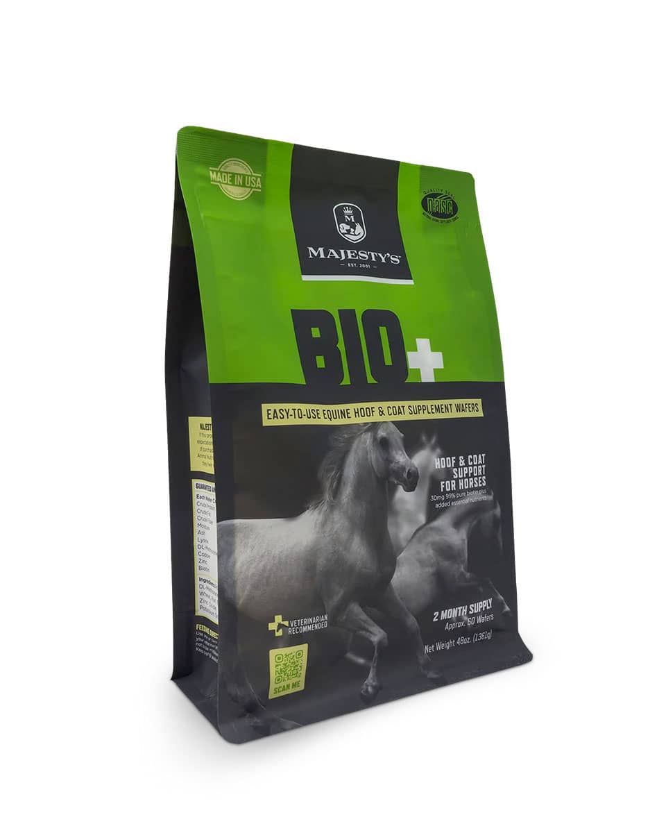 Bio+ Wafers Hoof and Coat Supplement for Horses by Majesty's