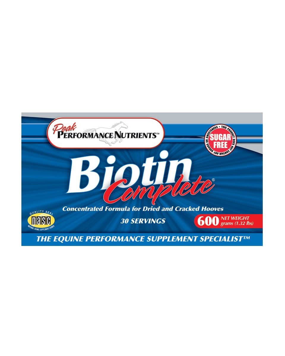 Peak Performance Biotin Complete front label