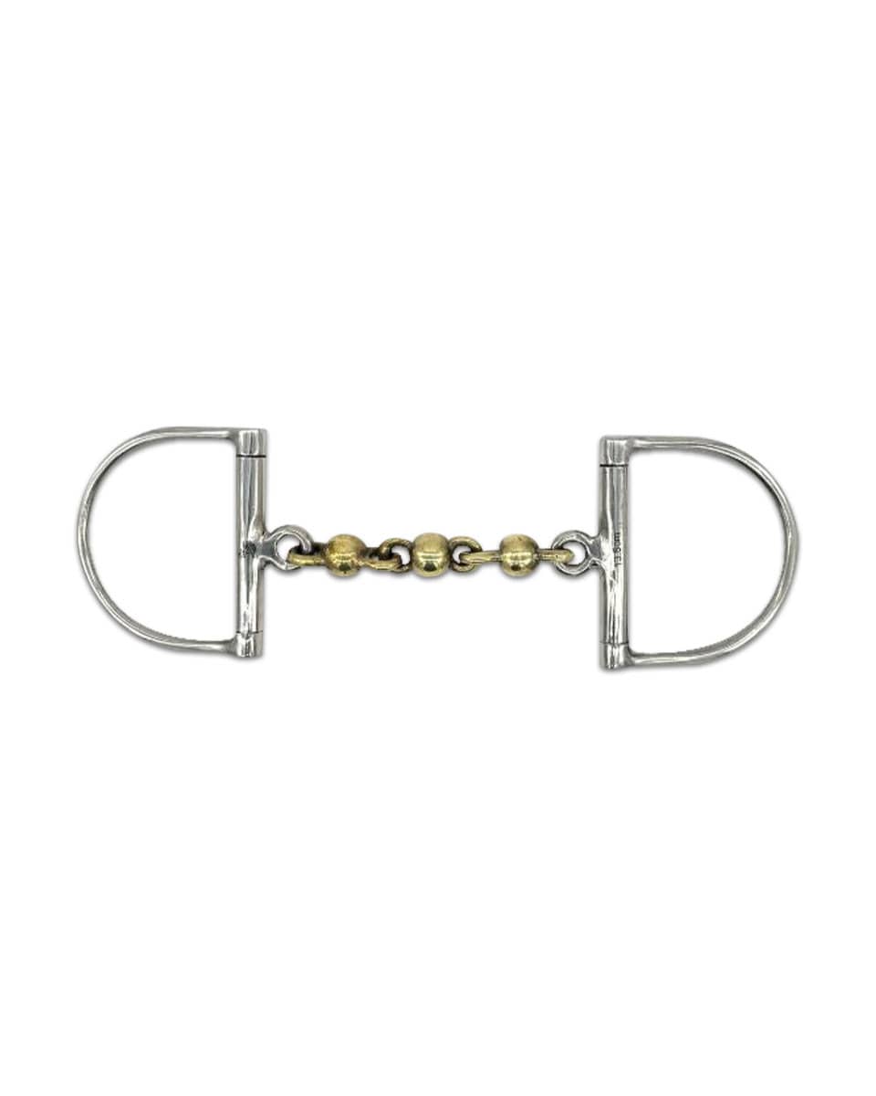 Brass Waterford D-Ring Bit by Jake Adams Equestrian
