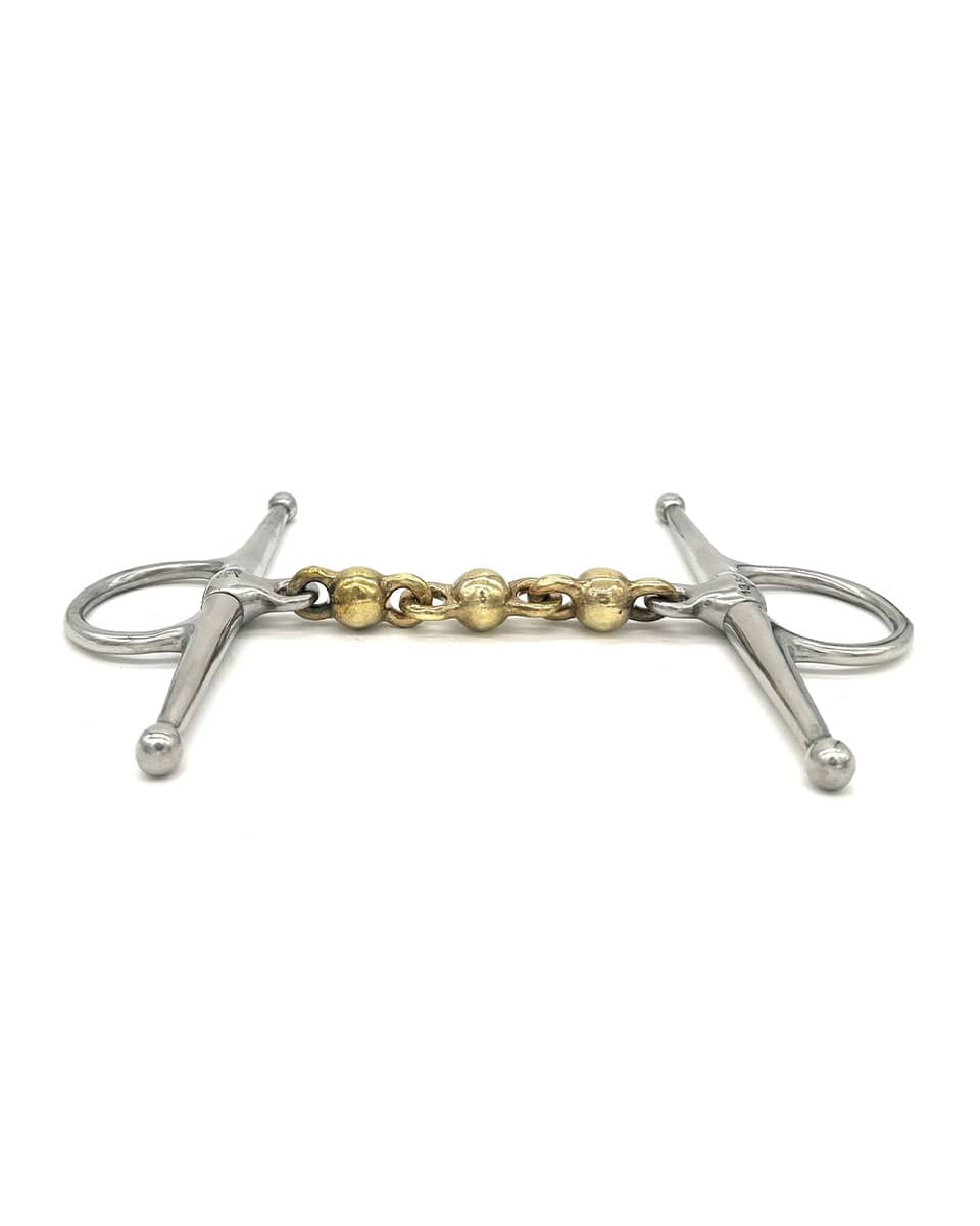 Jake Adams Equestrian Brass Waterford Full Cheek Bit