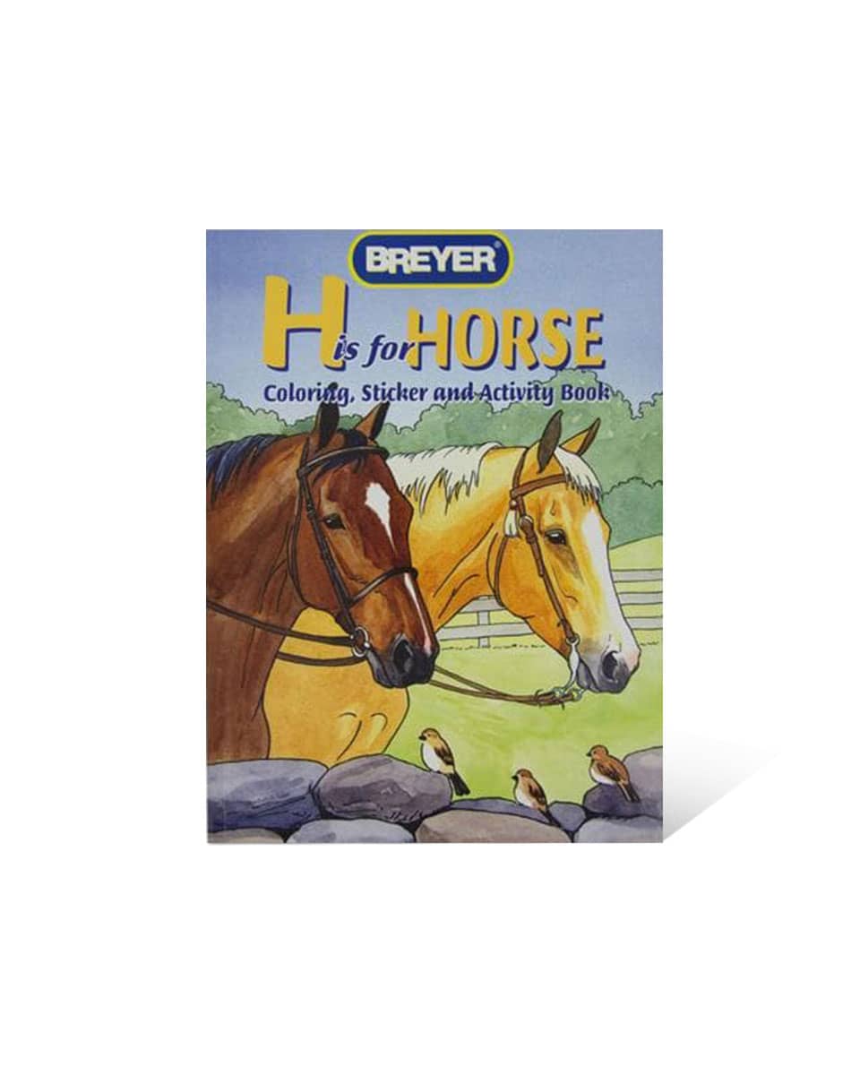 Breyer "H is for Horse" Coloring Book with Stickers Cover
