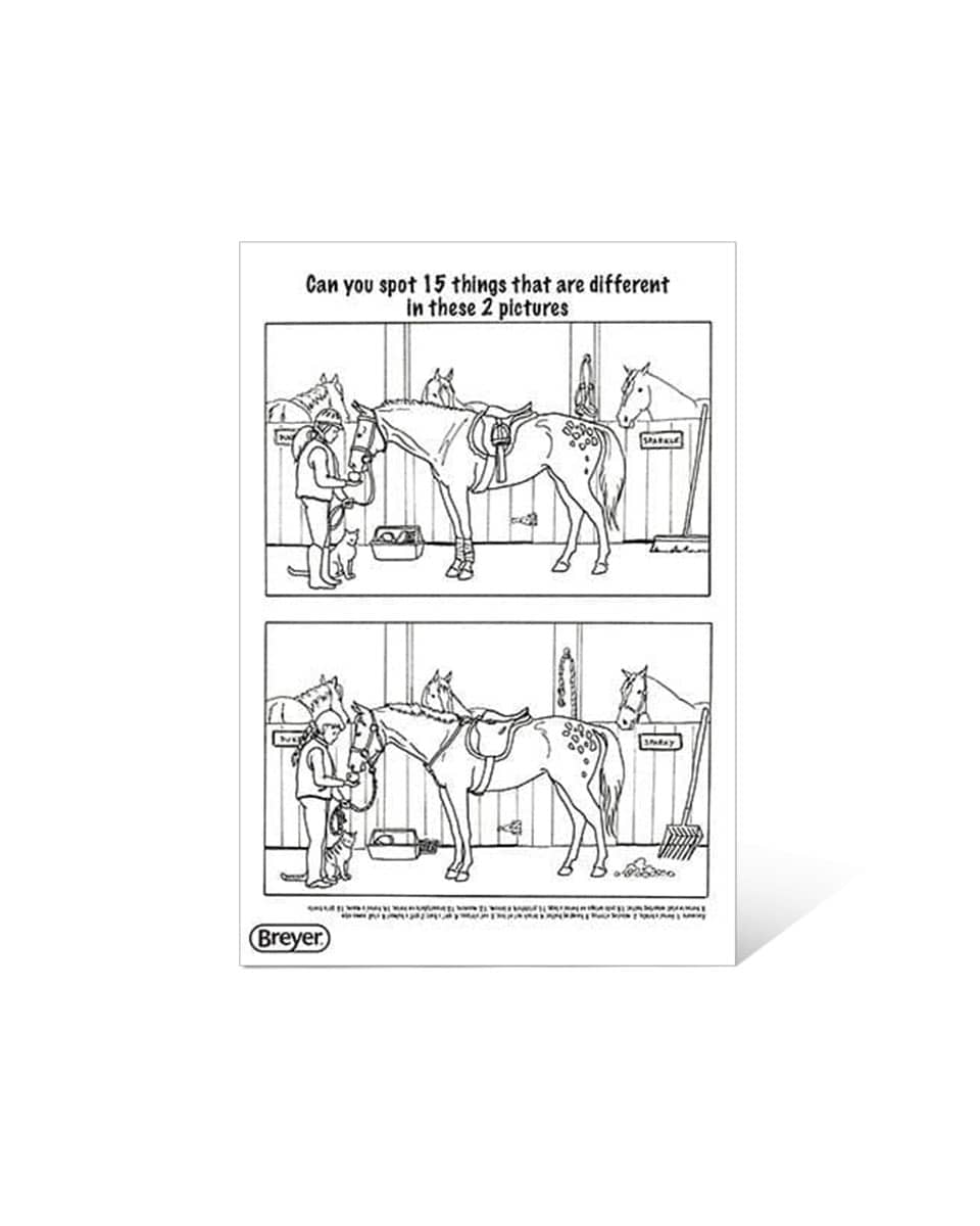 "H is for Horse" Coloring Book with Stickers Activity Book from Breyer
