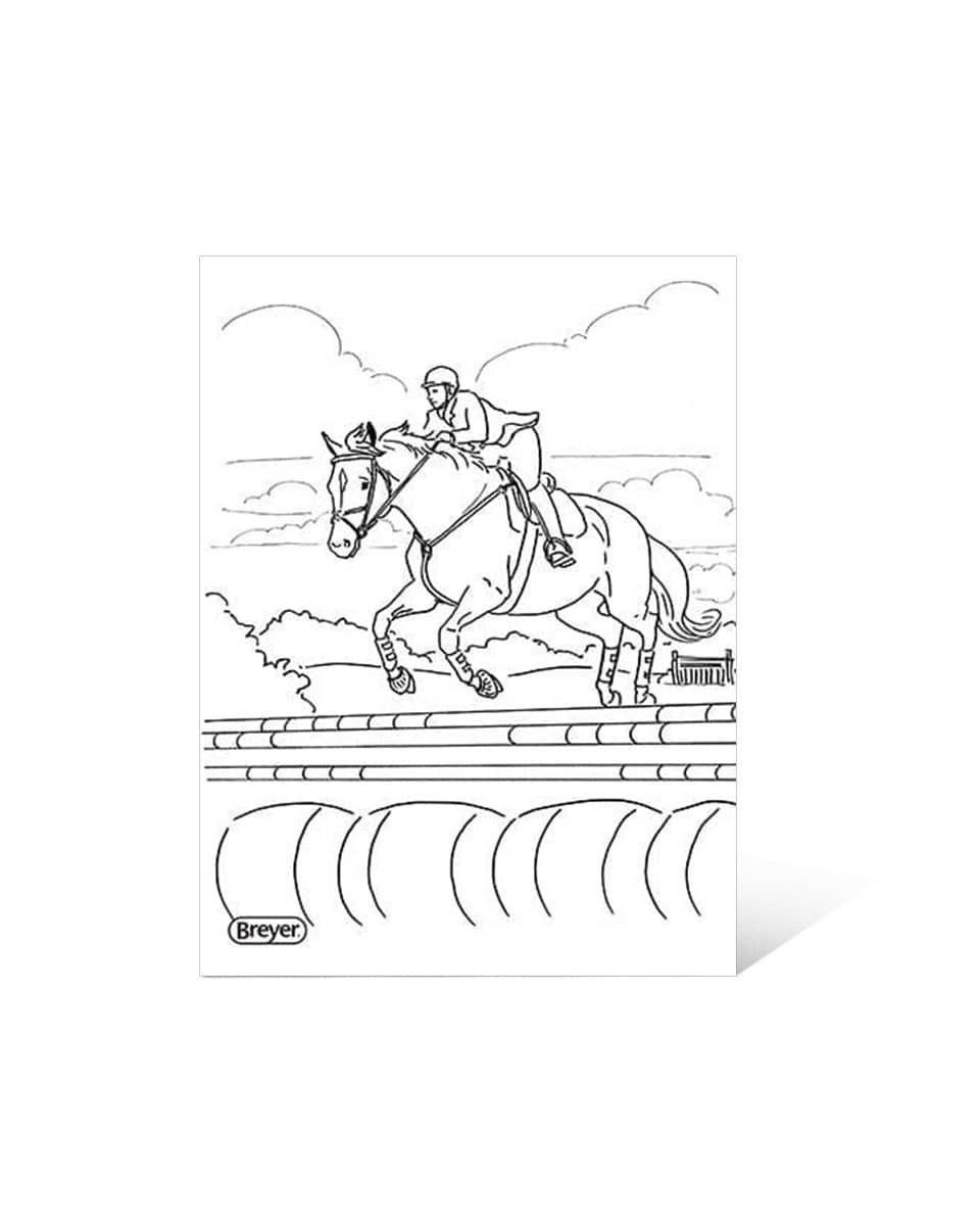 "H is for Horse" Coloring Book with Stickers Activity Book