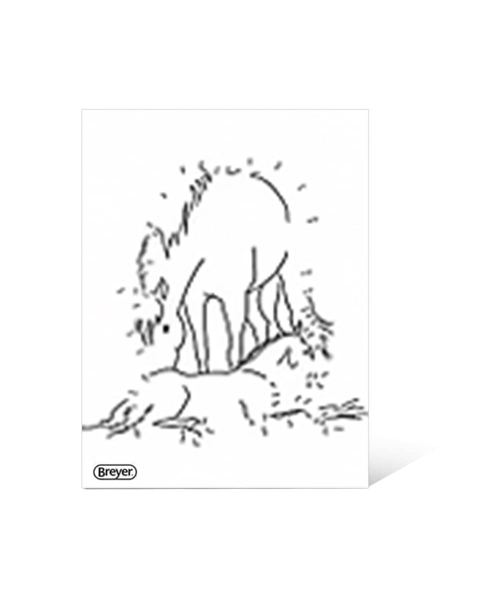 "H is for Horse" Coloring Book with Stickers