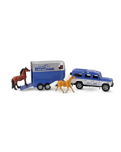 Breyer Farms Land Rover and Tag-A-Long Trailer