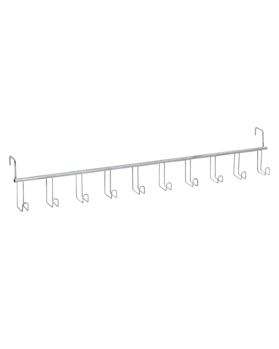 Equi-Essentials Wire 10-Hook Bridle Rack- silver