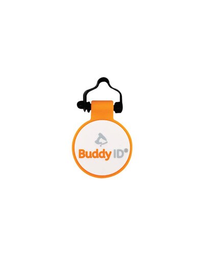 BuddyID BuddyBadge Silicone Collar Tag with QR Code for pets