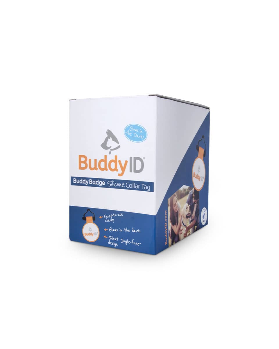 BuddyID BuddyBadge Silicone Collar Tag for pets