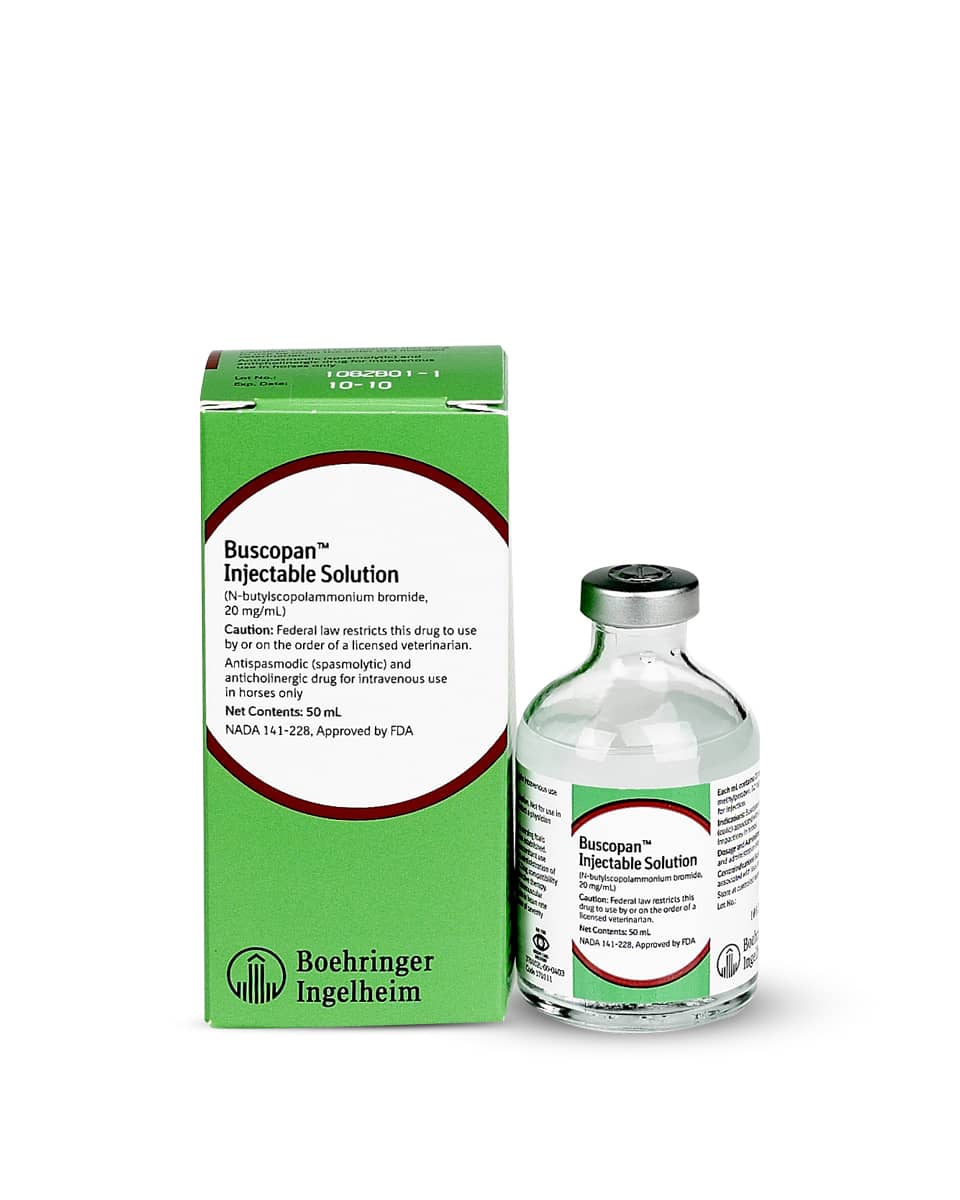 Buscopan Injectable to treat colic in horses from Boehringer Ingelheim