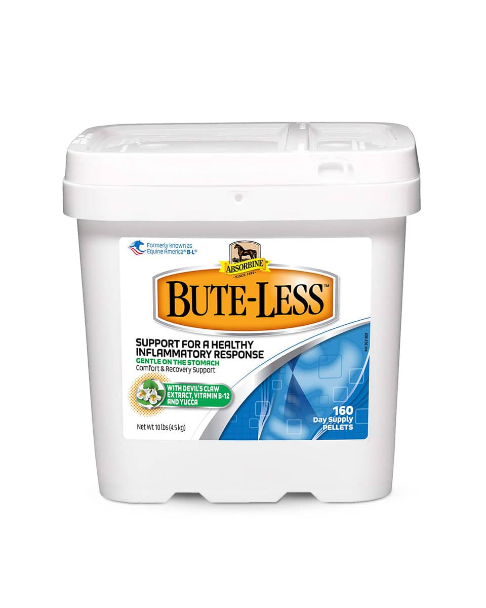 Bute-Less Comfort & Recovery Support Pellets supplement for horses