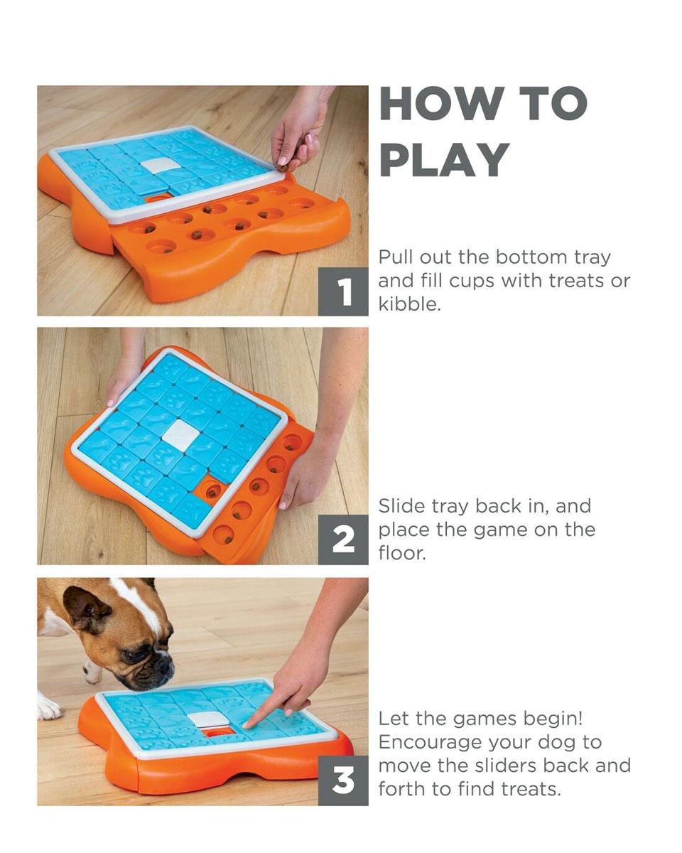 Challenge Slider Interactive Puzzle Dog Toy from Nina Ottosson