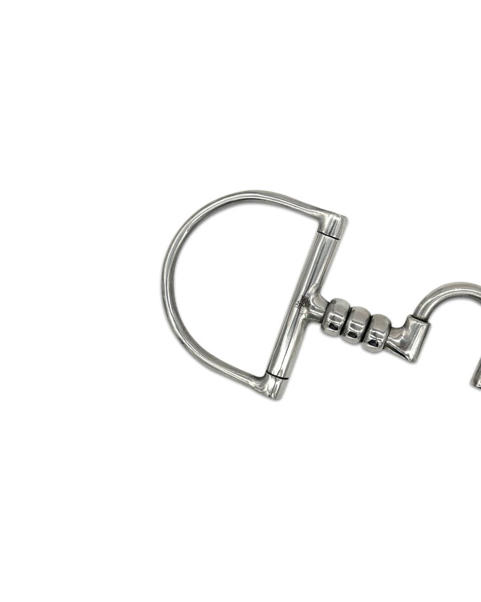 Stainless Steel Cherry Roller D-Ring with Low Correction Port Bit