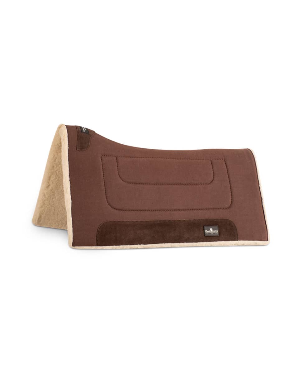 Classic Equine Performance Trainer 3/4in Saddle Pad Brown