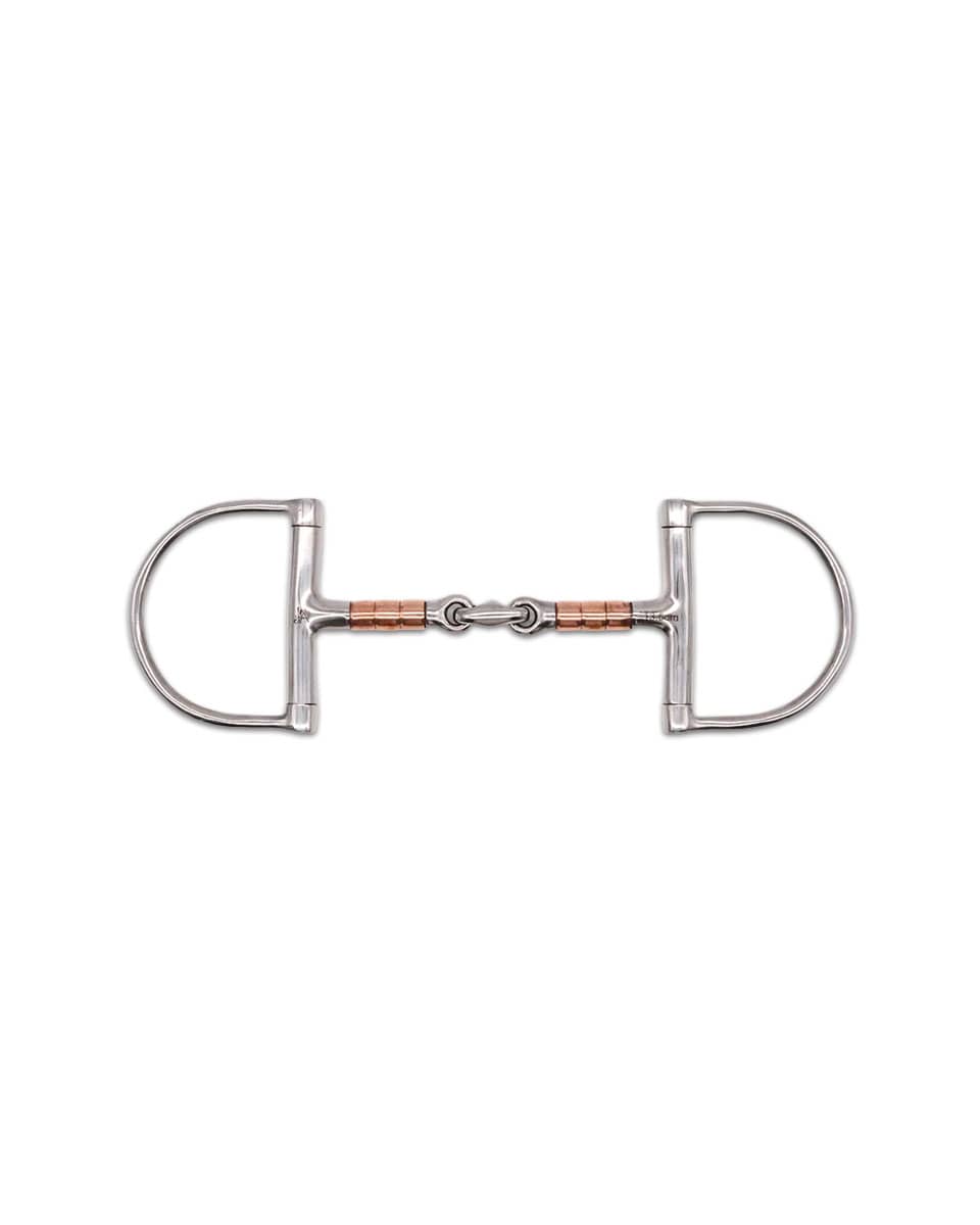 Jake Adams Equestrian Copper Roller Elliptical D Bit