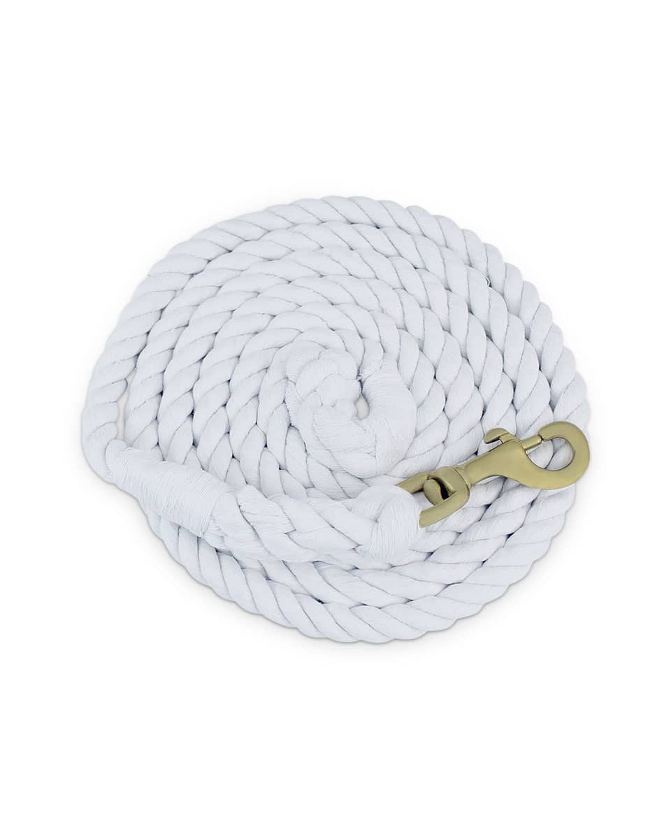 White Cotton Lead Rope