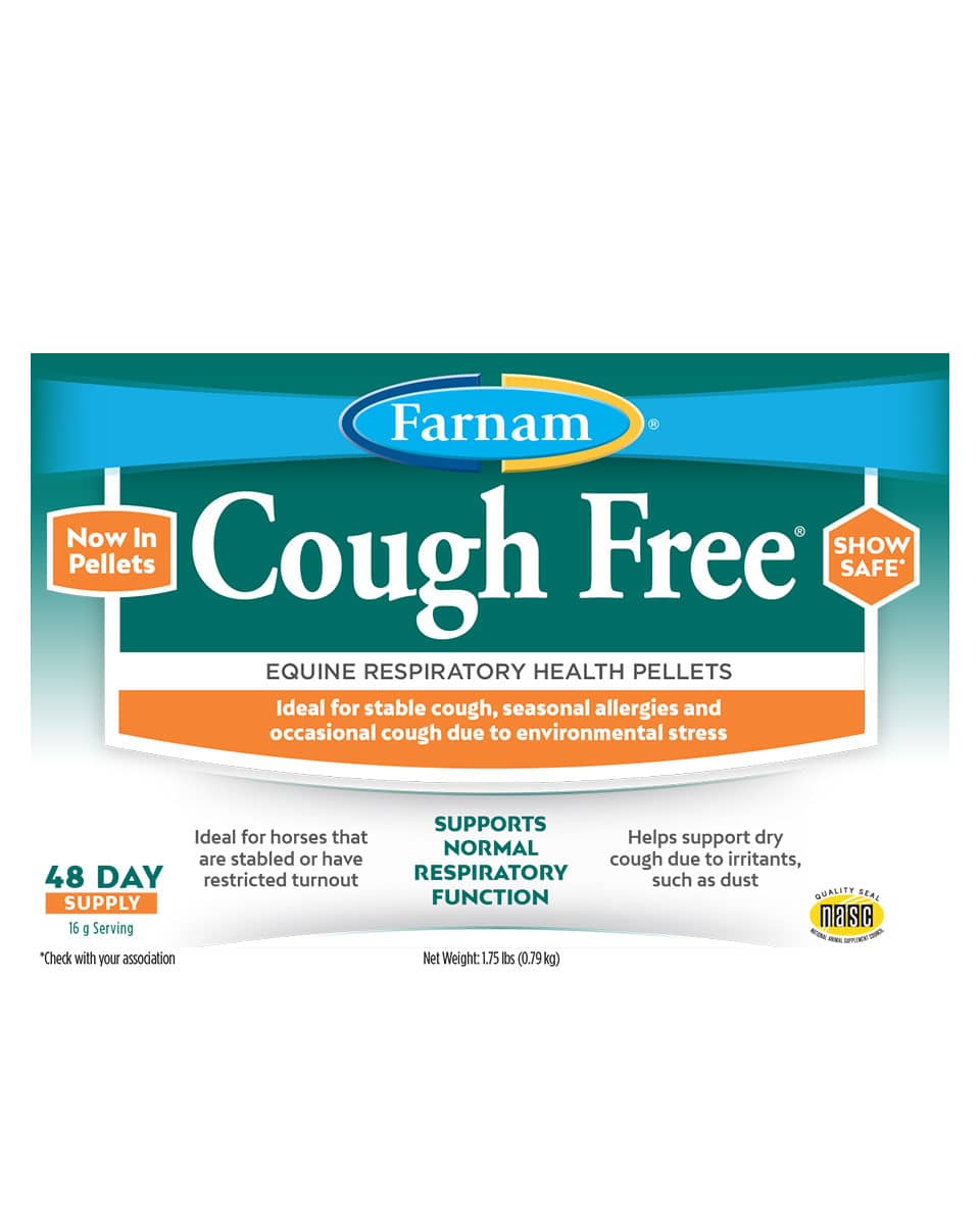 Farnam Cough Free Pellets seasonal respiratory allergy supplement for horses