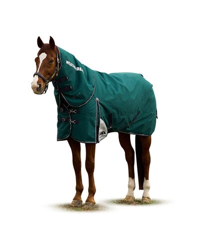 WeatherBeeta Comfitec Plus Dynamic Detach-a-Neck Heavy Turnout 360g fill - Forest Green/Navy