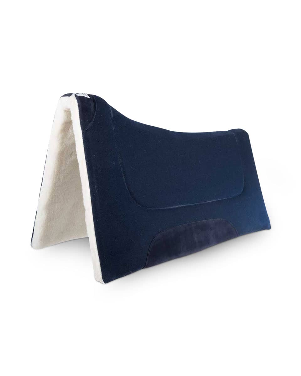 Diamond Wool Contoured Comfort Cutter Indigo Saddle Pad