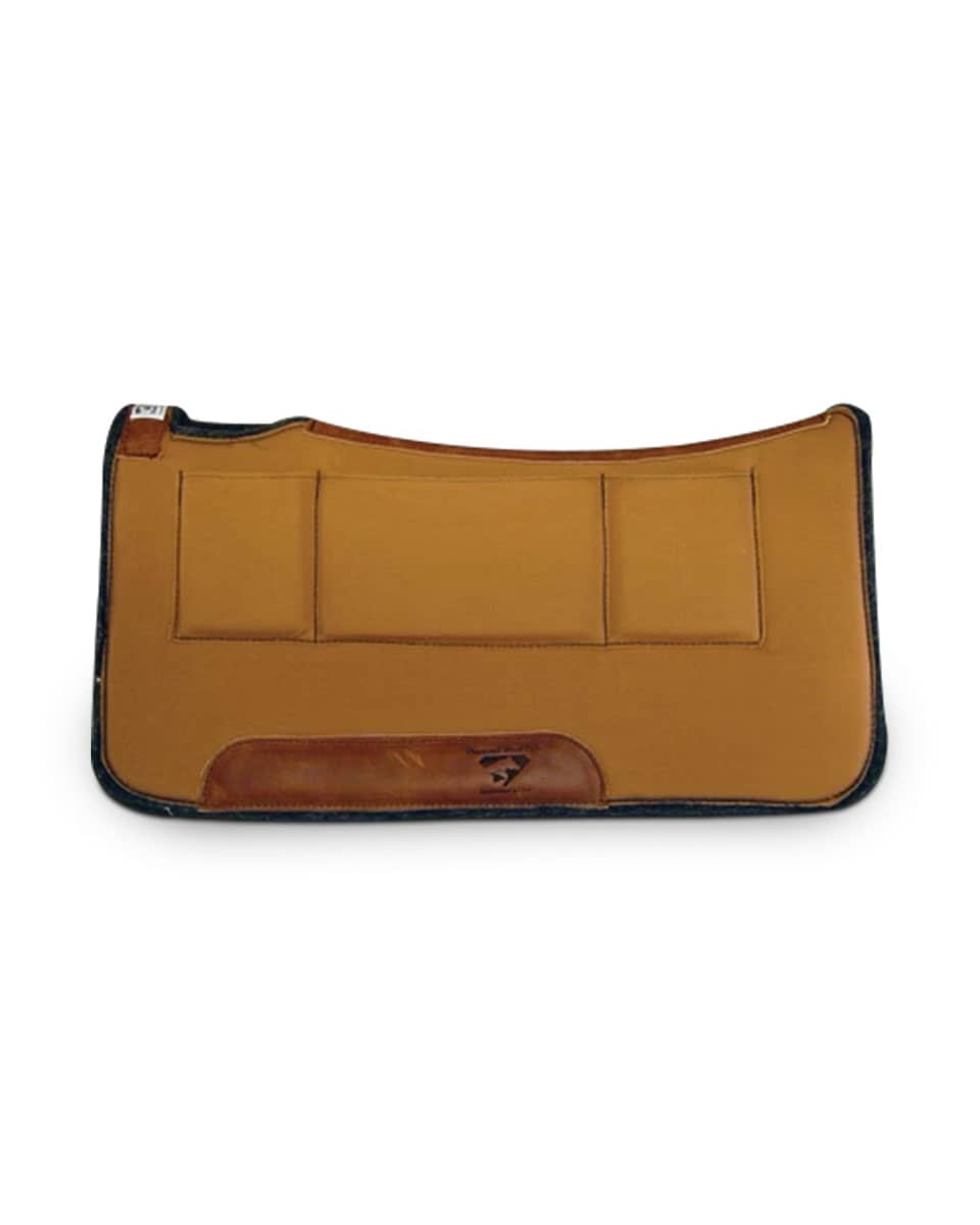Diamond Wool Contoured Relief Tan Saddle Pad