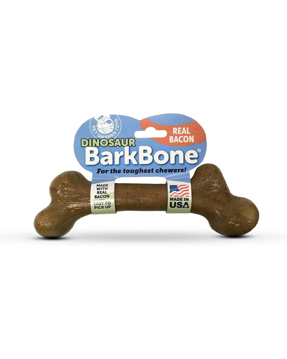 Dinosaur BarkBone Pet Qwerks Toys FarmVet