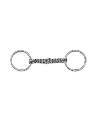 Double Twisted Wire Loose Ring Gag Bit by Jake Adams Equestrian