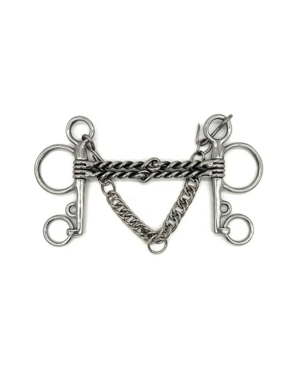 Double Twisted Wire Pelham Bit by Jake Adams Equestrian