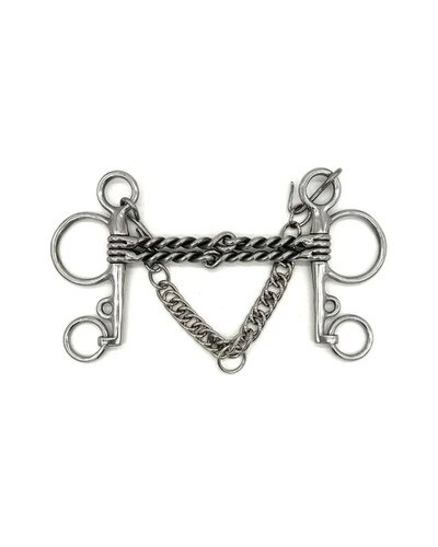 Double Twisted Wire Pelham Bit by Jake Adams Equestrian