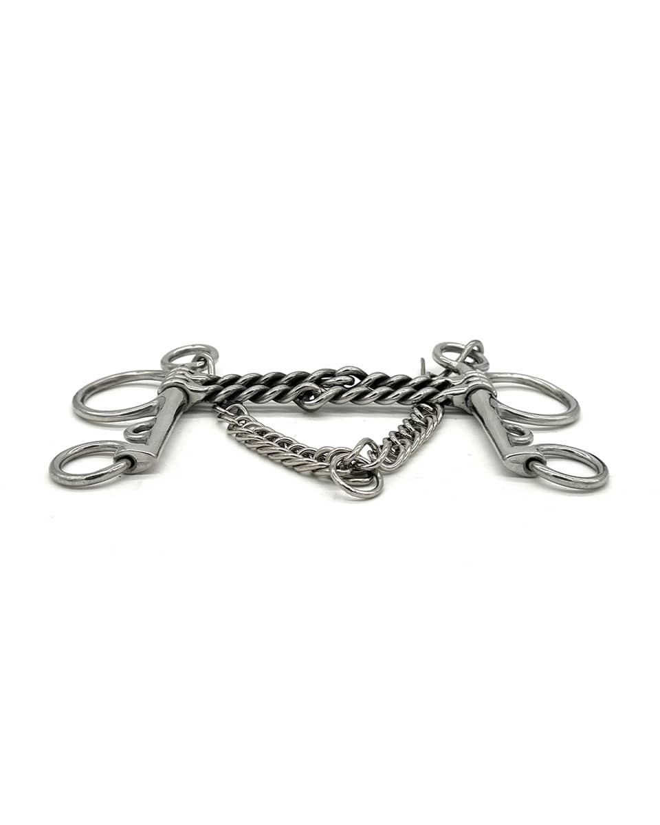 Jake Adams Equestrian Double Twisted Wire Pelham Bit
