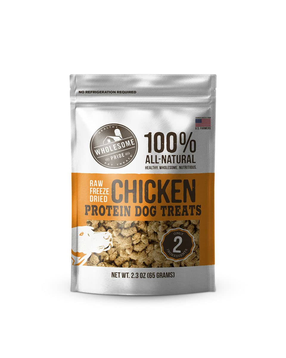 Wholesome Pride Raw Freeze-Dried Chicken Dog Treats