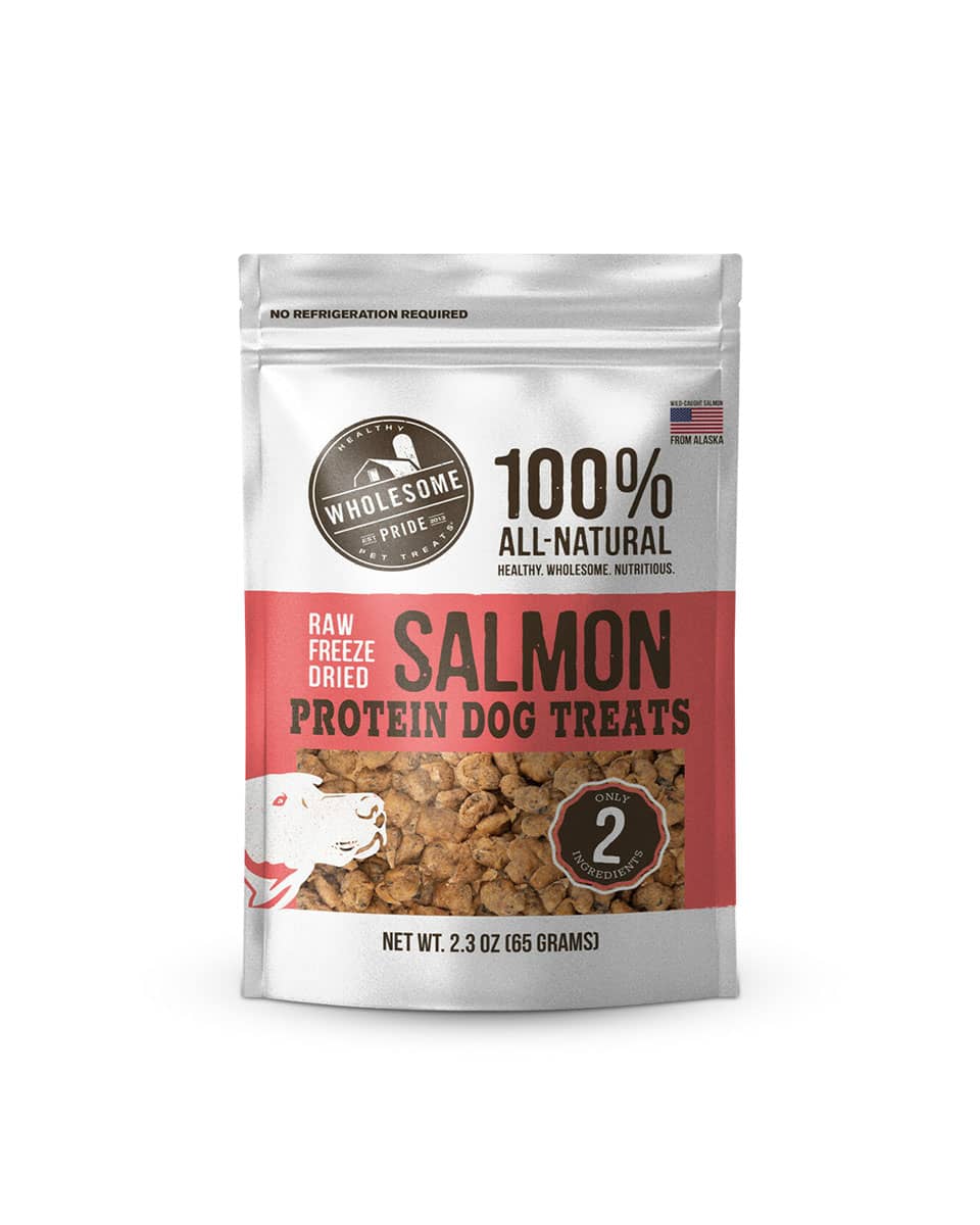 Wholesome Pride Raw Freeze-Dried Salmon Dog Treats