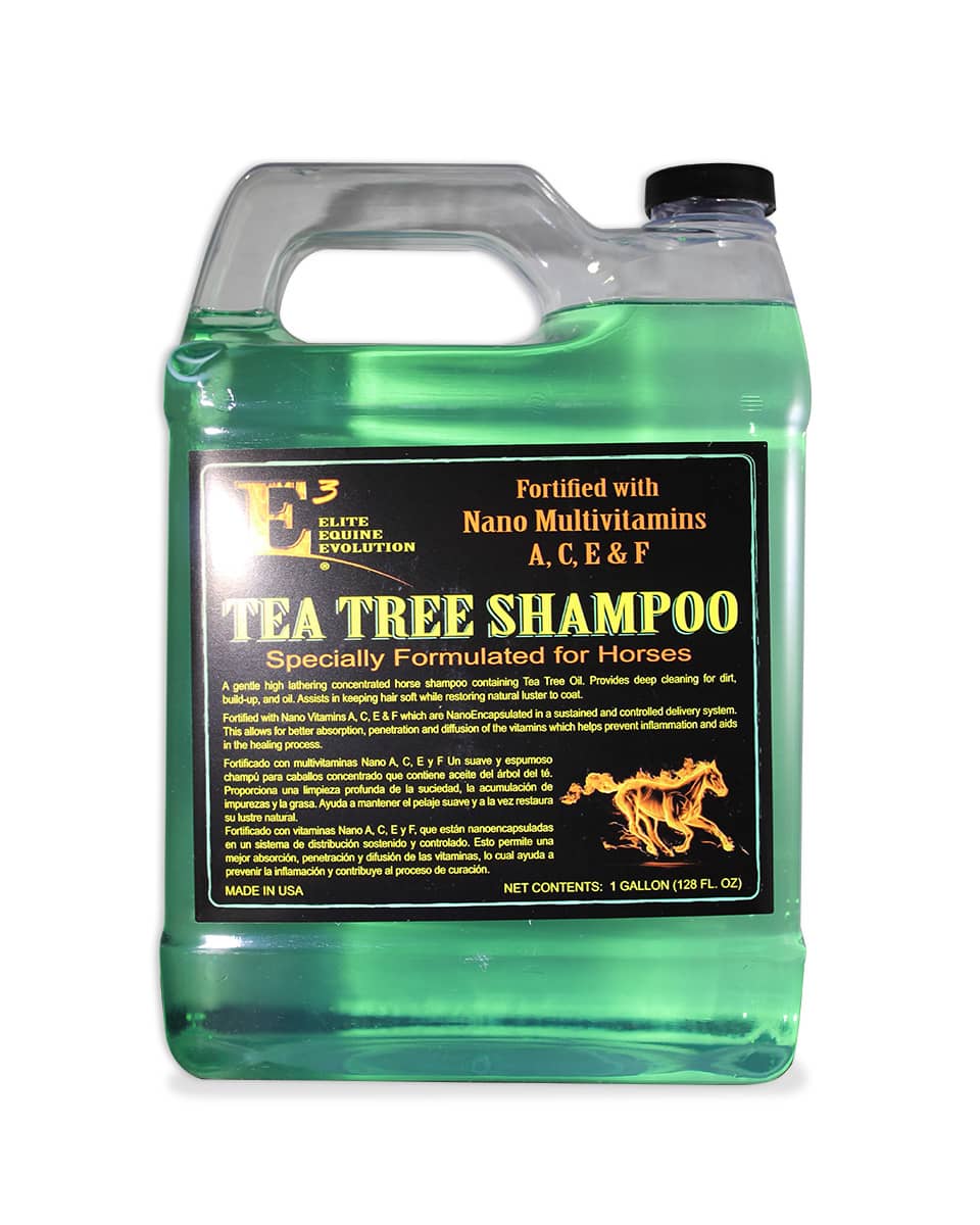 E3 Tea Tree Shampoo for horses Gallon