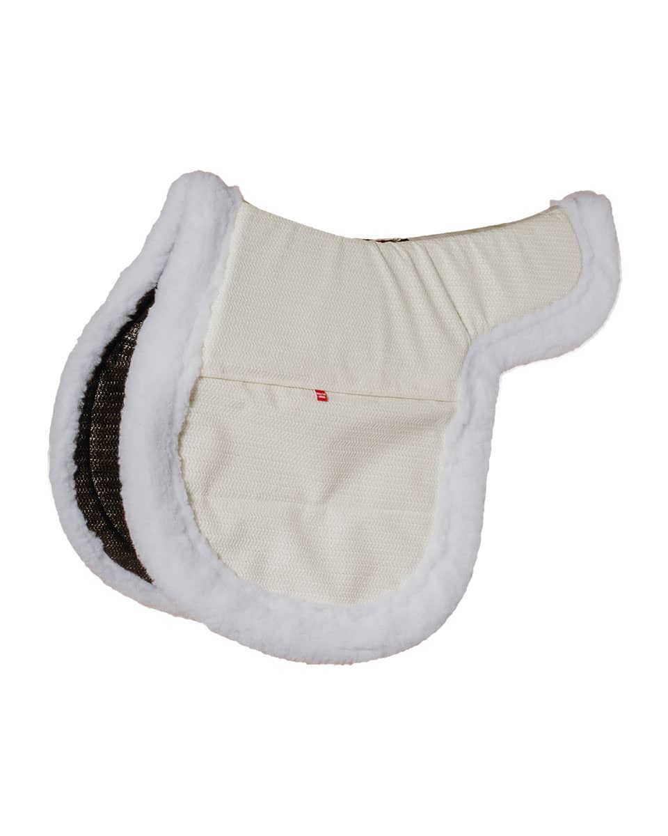 Ecogold Secure Shimcare Hunter Saddle Pad White