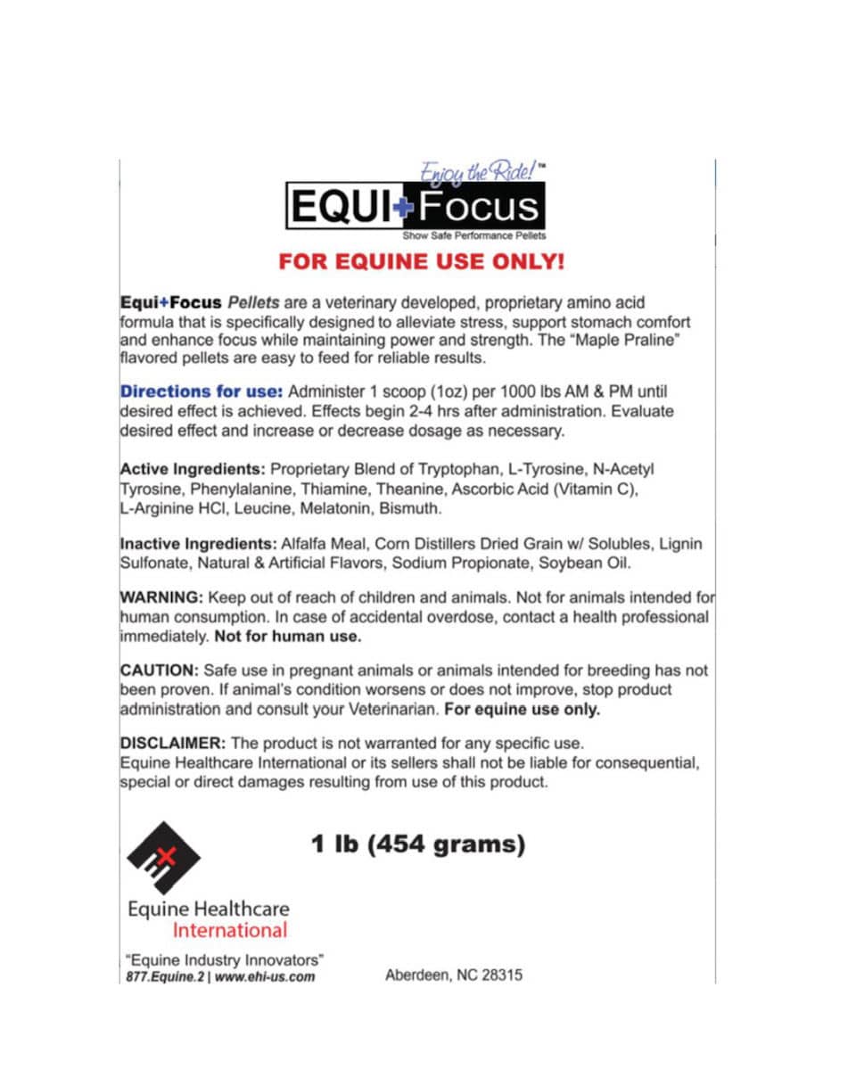 Equi+Focus Pellets from Equine Healthcare International