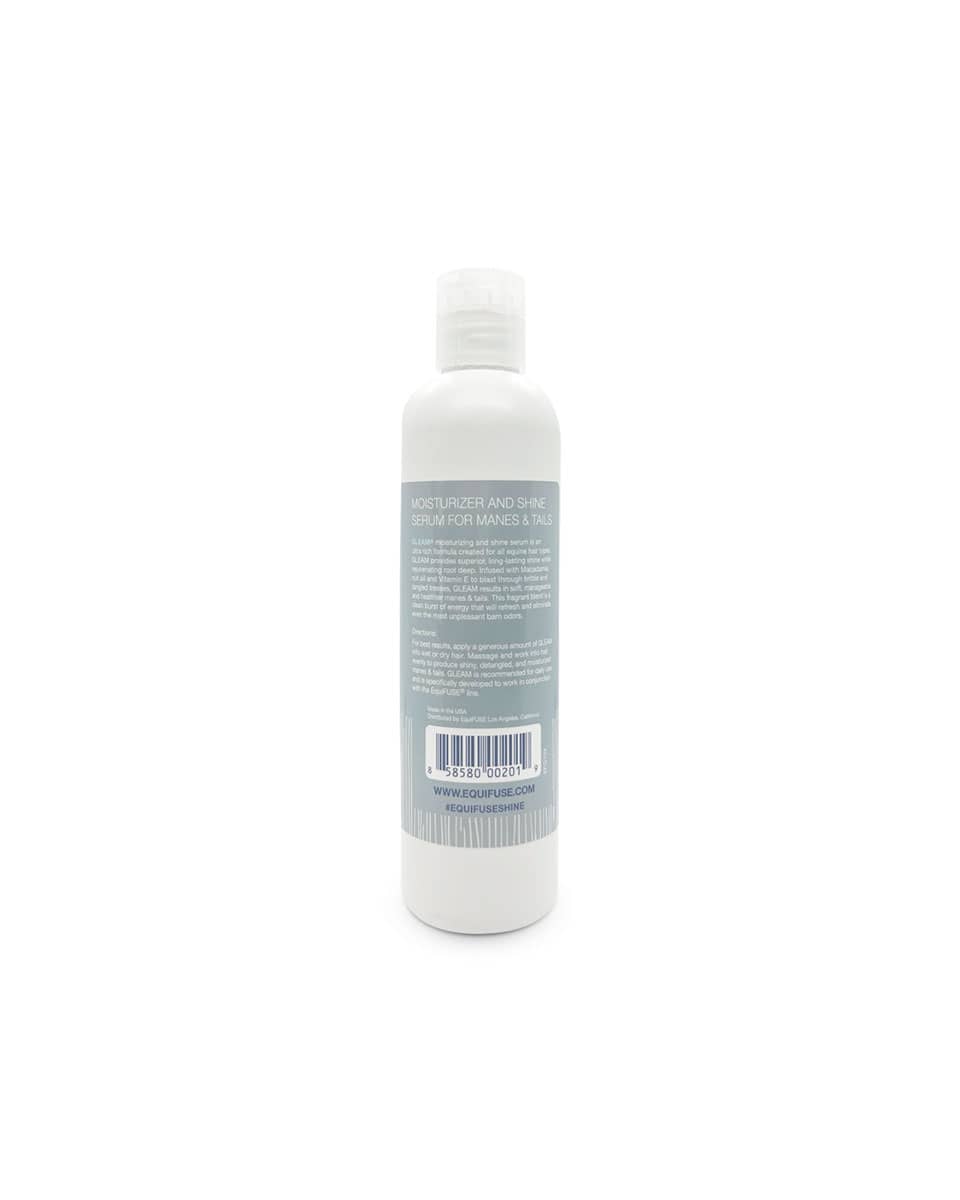 EquiFuse Gleam Moisturizer + Shine Serum 16oz label