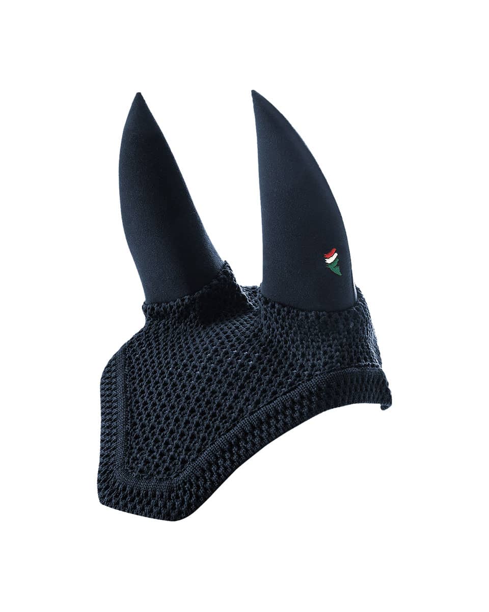 Equiline Dave Soundless Ear Bonnet with Square Edge Navy