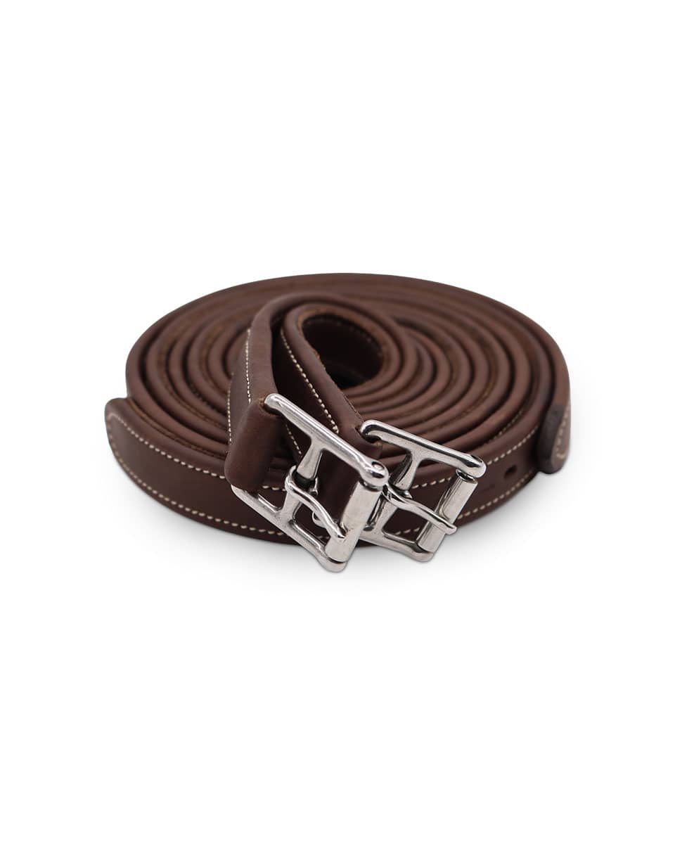 Jake Adams Equestrian x Exclusive FarmVet Stirrup Leathers 7/8 inch made with soft calfskin leather